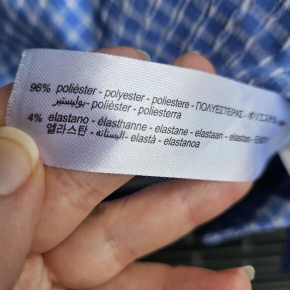 Zara Women's Blue & White Gingham Prairie Boho Cottage Crop Top Tie Front Size M - Picture 12 of 14